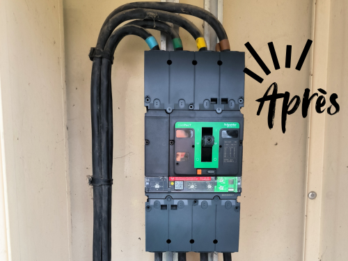 Remise en conformité d’un disjoncteur différentiel tarif jaune 4×250A